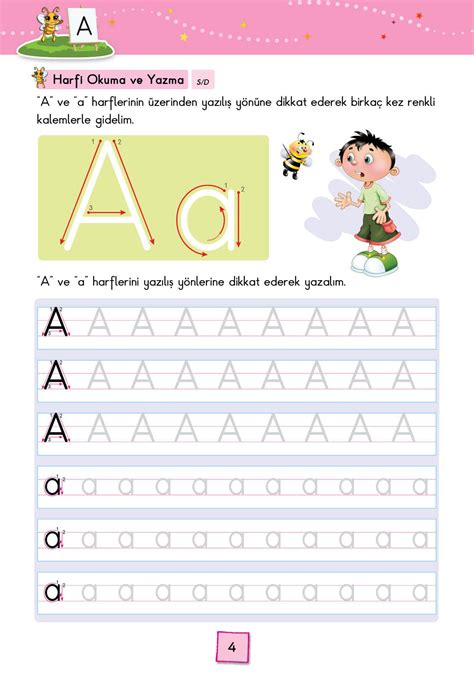 Birinci sınıf alfabe çalışmaları